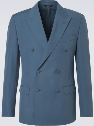 Dolce & Gabbana Giacca doppiopetto in popeline di lana