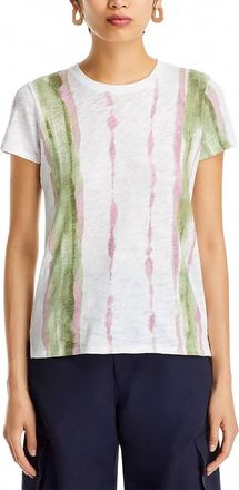 ATM Anthony Thomas Melillo Slub Jersey Schoolboy Crew Neck Tee In Painstroke