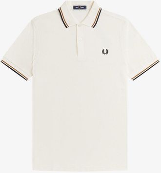 Fred Perry Heren Twin Tip Poloshirt (Ecru)