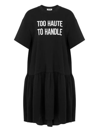 Moschino cotton tiered mini day dress - Black