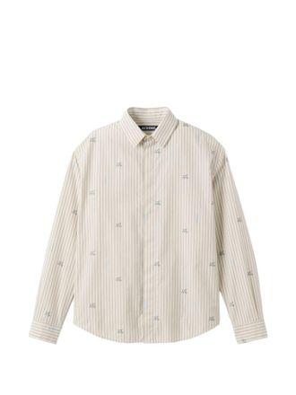 Jacquemus Beige Striped Long-Sleeve Shirt
