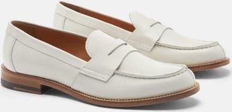 Scarosso Harper Loafers in White - Calf Leather at Nordstrom, Size 37.5