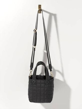 Shiraleah Womens Ezra Mini Tote Cross-Body Bag In Black