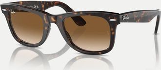 Ray-Ban Original Wayfarer - Occhiali da sole classici squadrati tartarugati con lenti marroni-Marrone