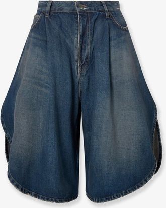Balenciaga Bermuda Tulipano in denim - BALENCIAGA - gender_Woman