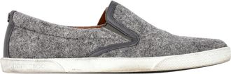 Jimmy Choo London Pre-owned Womens Slip-On Loafers in Grey Wool - Size EU 38
