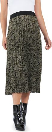Ripe Cleo Pleat Skirt in Khaki/black at Nordstrom, Size X-Small