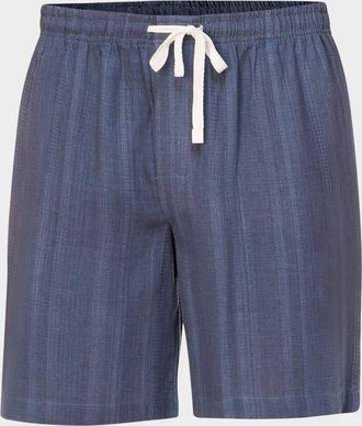 Majestic International Men & apos;s Summer Woven Stripe Lounge Shorts