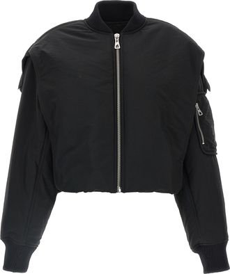 Jean Paul Gaultier Womens The Hooded Bomber Jacket
