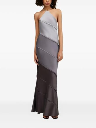 Significant Other Murphy halter-neck maxi dress - women - Elastane/Polyester/Polyester - 8 - Grey