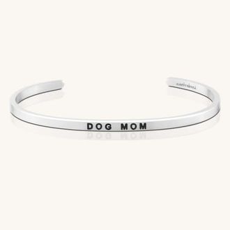 Mantra Dog Mom bracelet in Silver at Nordstrom