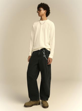 Djab Mens Washed loose 5-pocket pant Barrel fit