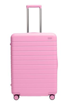 AwAy The Medium Checked Suitcase in Mochi Pink at Nordstrom