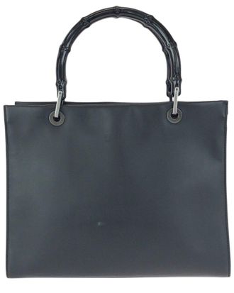 Gucci Black Others Bamboo Tote (Authentic Pre-Loved)
