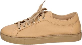 Stokton Leren Damessneakers - Dames - Sneakers - Bruin - 37 EU - Schoenen