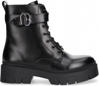 HUGO BOSS Schoenen > Boots - Dames - Veterlaarzen - Zwart - 38 EU - Schoenen