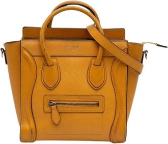 Celine Pre-owned Leather celine-bags - Dames - Vintage Handtas - Geel - ONE Size - Vintage