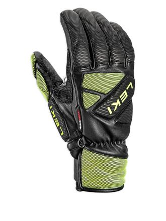 Leki Venom DH 3D ski gloves - unisex - Leather/Rubber/Polyester - 7.5 - Black
