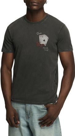 Lucky Brand Vegas Poker Club Cotton Graphic T-Shirt in Jet Black at Nordstrom, Size Xx-Large