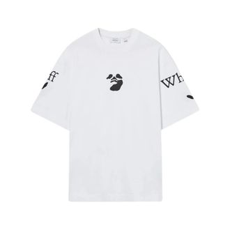 Off-white Zwembroek Logo Skate T-shirt - Heren - Tops - Wit - Maat: L Katoen