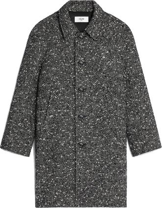 Celine Abrigo de tweed de lana C&eacute;line Camden