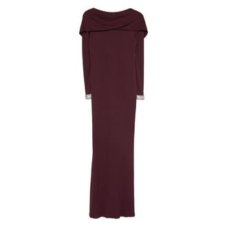 Stephane Rolland Paris Embellished-cuffs Maxi Dress