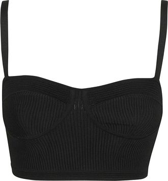 Alexander McQueen Bra Top - Dames - Tops zonder mouwen - Zwart - M - Tops