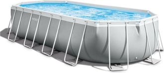 Intex Piscina Tubular Prism Frame - Ovalada - 6,10 M X 3,05 M X 1,22 M