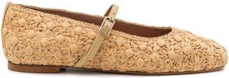 Andrea Gomez Dalia Strap Ballerina in Natural Raffia at Nordstrom, Size 39.5