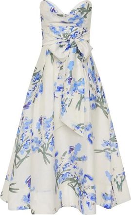 Rebecca Vallance Ingrid Strapless Midi Jurk - Dames - Casual kleedjes - Veelkleurig - S - Kleedjes
