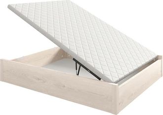 Colchones Aznar Canap&eacute; Abatible Arc&oacute;n De Madera Con Tirador Embutido Altura 34 Cm 180x200 Cm - Glaciar