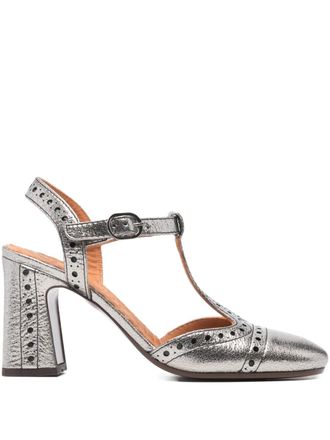 Chie Mihara T-strap heeled pumps - Grey