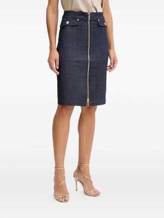 Marciano zip midi skirt - Blue
