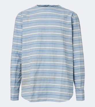 Prada Camicia in twill di cotone a righe