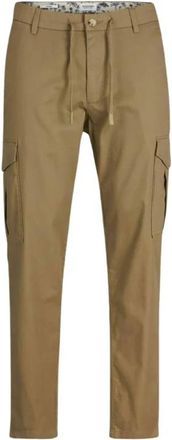 Jack & Jones Cargo Zomerbroek Bruin - Heren - Straight fit broeken - Bruin - W33 L32 - Katoen - Broeken