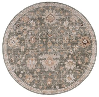 Safavieh Alfombra polipropileno/poli&eacute;ster verde/beige 183 x 183 cm