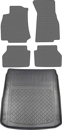 OEM Audi A7 Ii Sportback Liftback De Febrero De 2018. Juego: Alfombrillas De Goma Para Coche + Alfombrilla Para Maletero