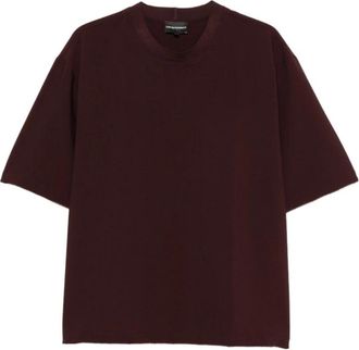 Emporio Armani T-shirts en Poloshirts Bruin - Heren - T-shirts - Bruin - XL - Tops