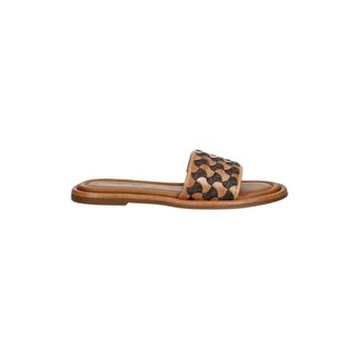 Michael Kors Schoenen, Dames, Bruin, 37 EU, Leer, Dana Slide