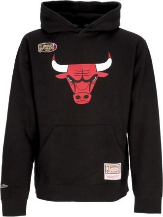 Mitchell & Ness Chicago Bulls NBA Team Logo Hoodie - Heren - Hoodies - Zwart - M - Katoen - Hoodies & sweatvesten