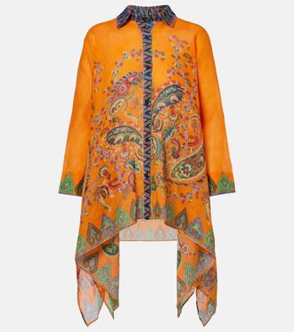 Etro Camisa oversized estampada con paisley