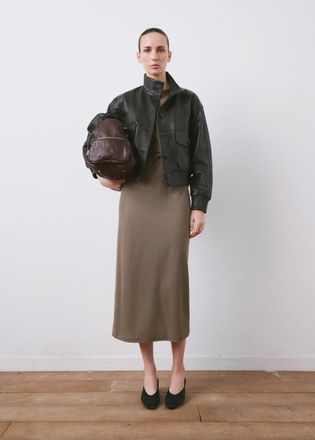 Mango Vestito dettagli increspature laterali marrone chiaro/pastello - Donna - XXS - MANGO