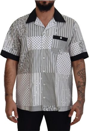 Dolce & Gabbana Short Sleeve Shirts - Heren - Korte mouwen Overhemden - Veelkleurig - M - Katoen - Overhemden