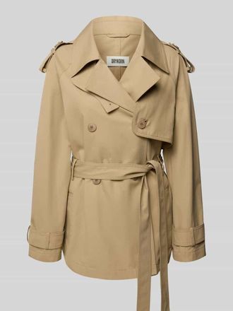 Drykorn Drykorn Trenchcoat mit Reverskragen und Bindeg&uuml;rtel Modell WELNEY in Camel, Gr&ouml;&szlig;e 34