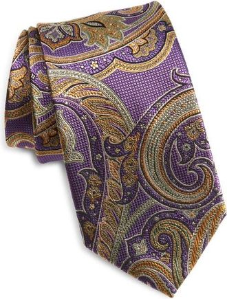 Nordstrom Paisley Silk Tie in Purple at Nordstrom