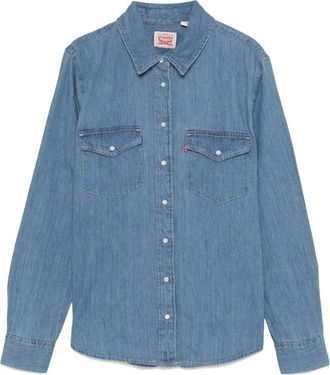 Levi's Iconic denim shirt - women - Cotton/Linen/Flax - S - Blue