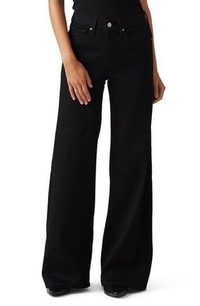 Levi's 318 Shaping Mid Rise Wide Leg Jeans in Soft Black at Nordstrom Rack, Size 26 X 32