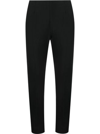 PESERICO slim-fit cropped trousers - women - Cotton/Elastane/Polyester/Viscose - 46 - Black