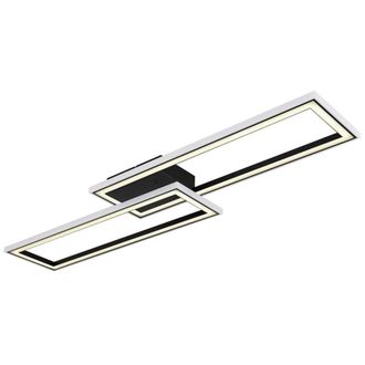 Netlighting Mirella Semi Ceiling Light Black LED Dimmable 2700-6500K Remote