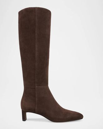 Vince 45mm Lilith Suede Wide Calf Knee-High Boots